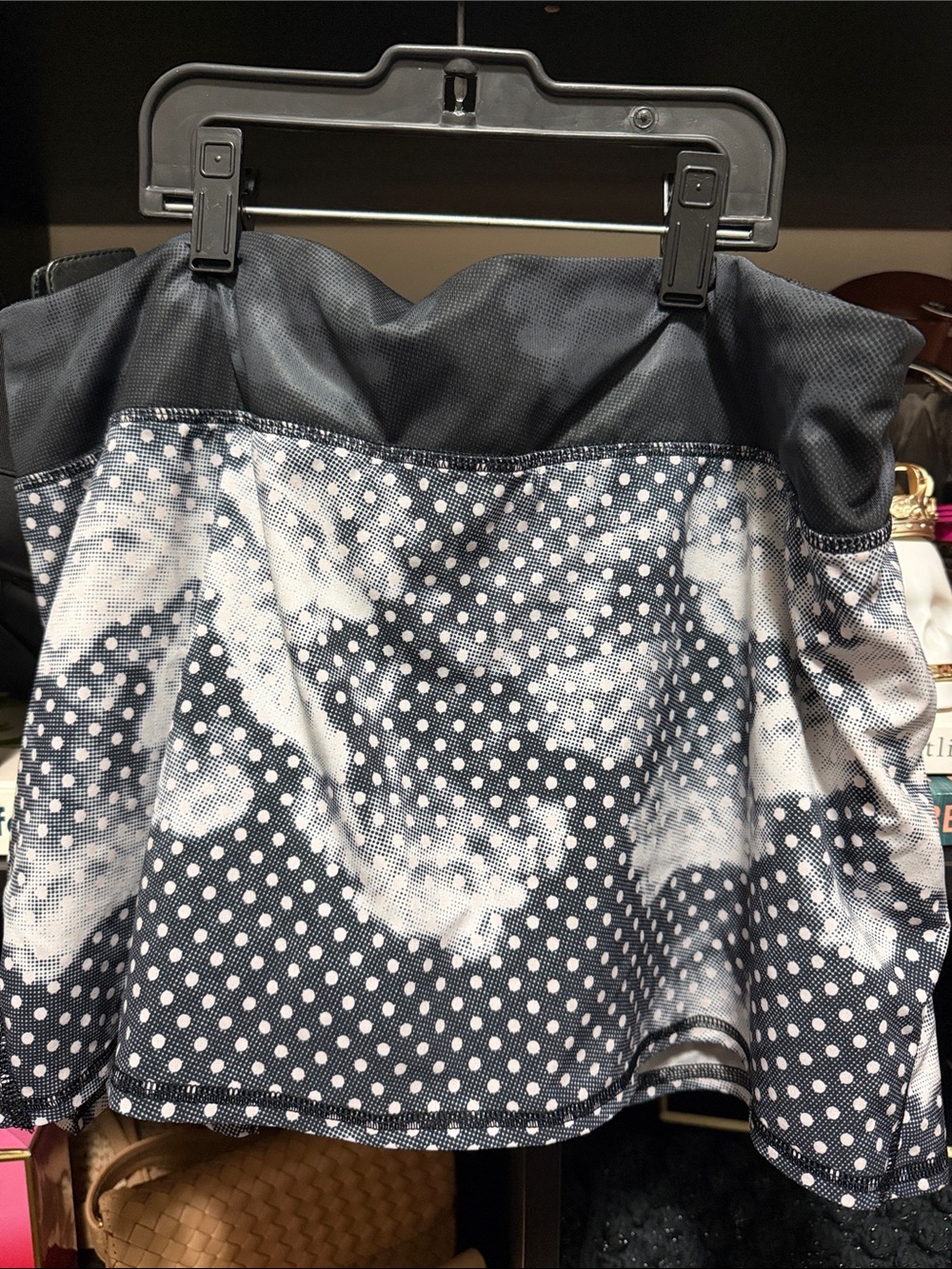 lululemon athletica Navy and White Polka Dot Skirted Bottoms